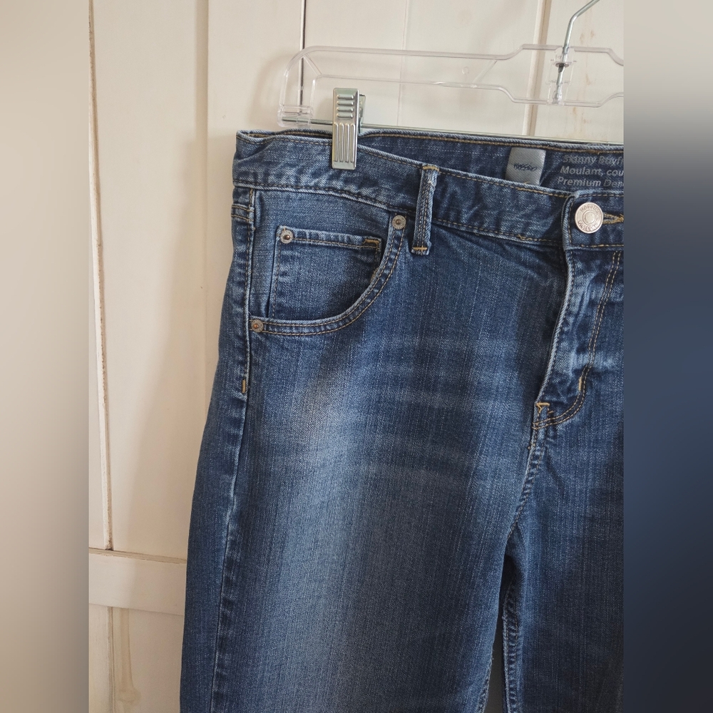 Mossino Womens 12 Skinny Boyfriend Blue Jeans - Picture 8 of 10